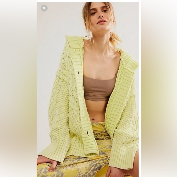 Free People Homestead Cable Cardigan - Picture 1 of 6